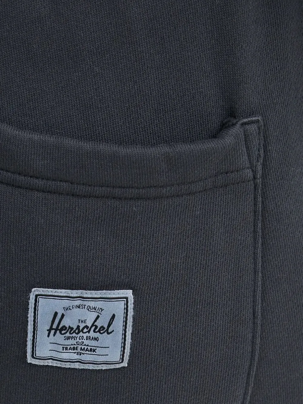 Herschel Supply Co Logo-patch Pocketed Track Pants In Gray