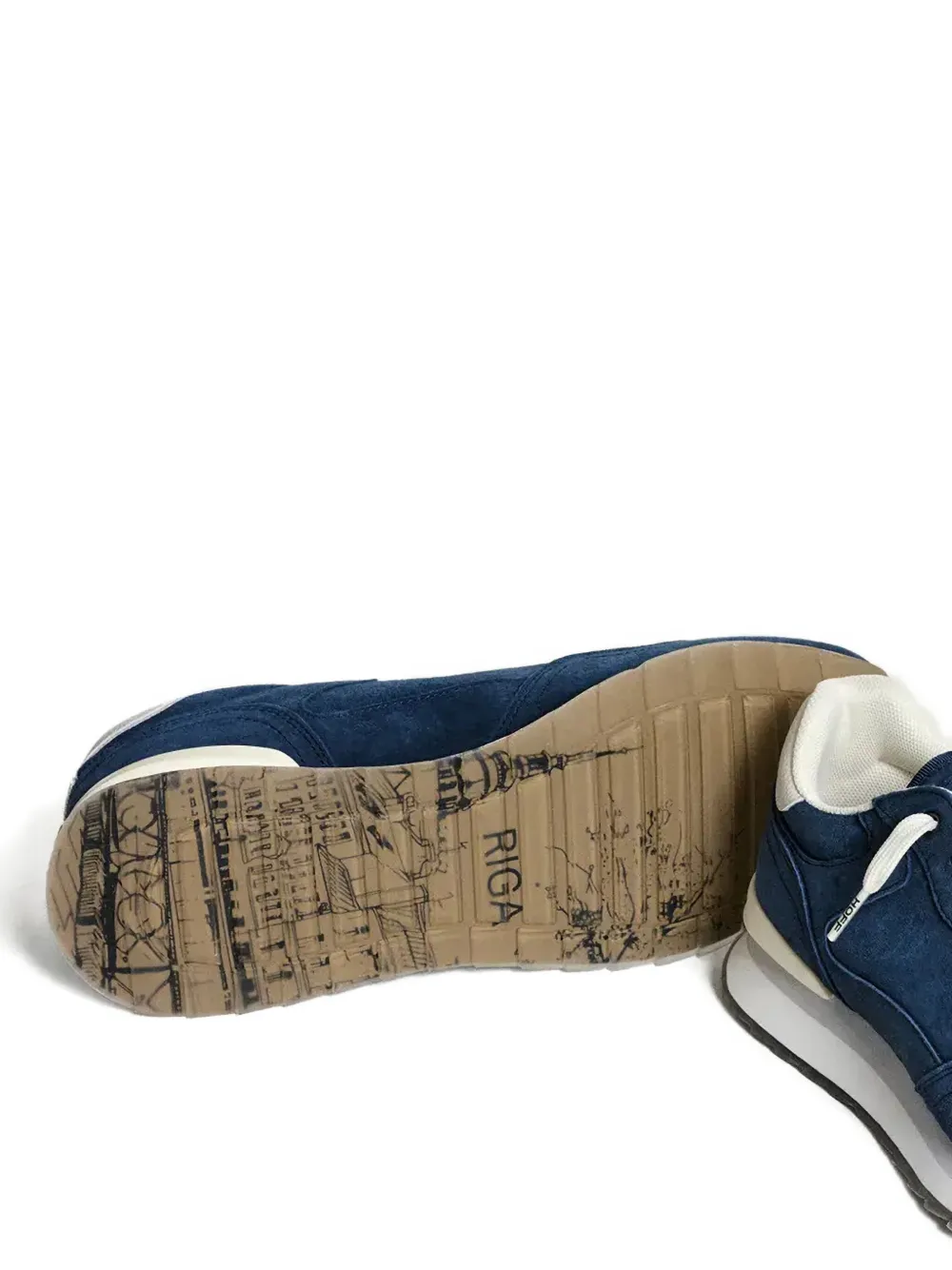 Hoff Riga suède sneakers Blauw