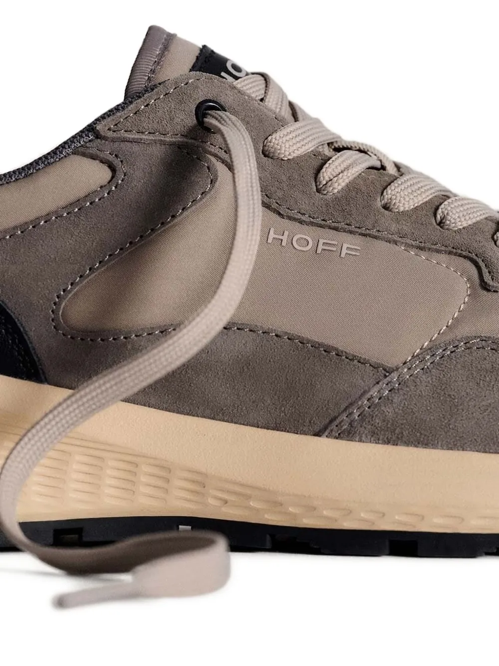 Hoff Sneakers met suède vlakken Grijs