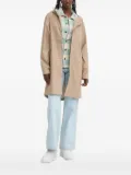 Herschel Supply Co. logo-patch single-breasted coat - Neutrals