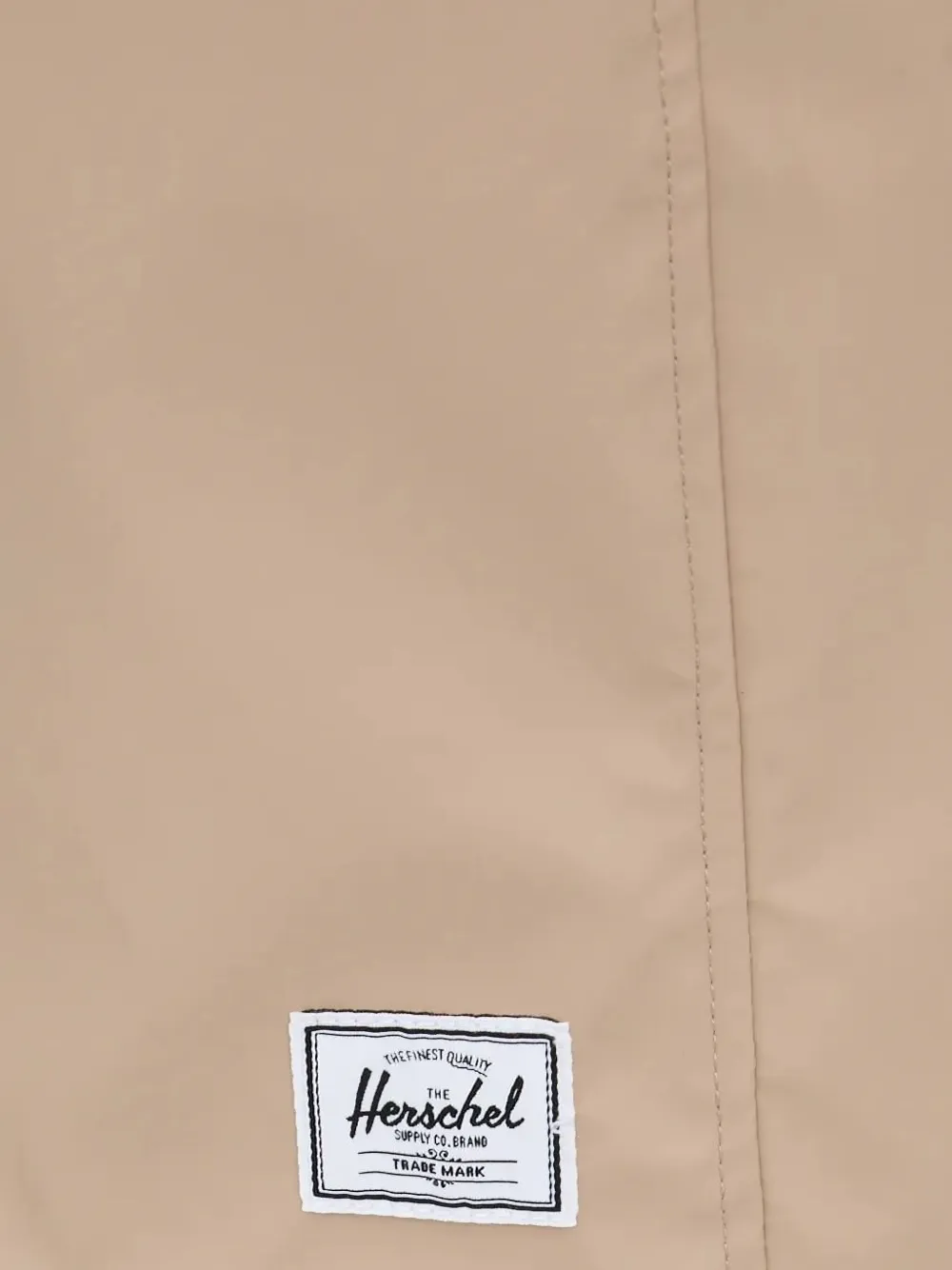 Herschel Supply Co Logo-patch Single-breasted Coat In Neutral