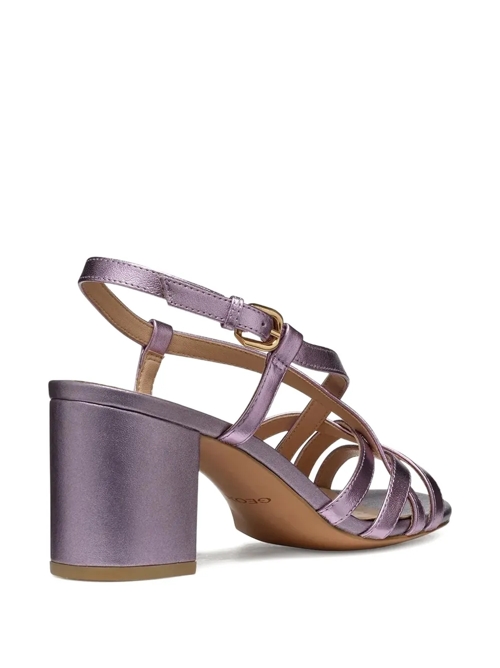 Geox 65mm Virnilisa metallic leather pumps Purple