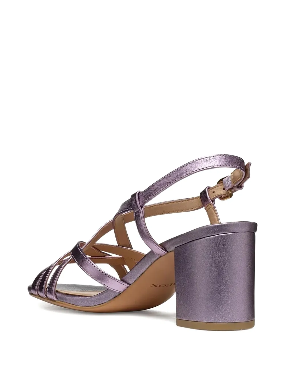 Geox 65mm Virnilisa metallic leather pumps Purple