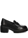 Geox Spherica™ EC15 penny-strap platform loafers - Black