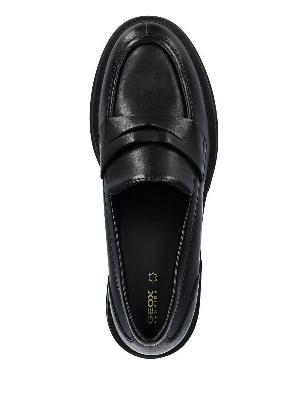 Geox Spherica™ EC15 penny-strap platform loafers Black
