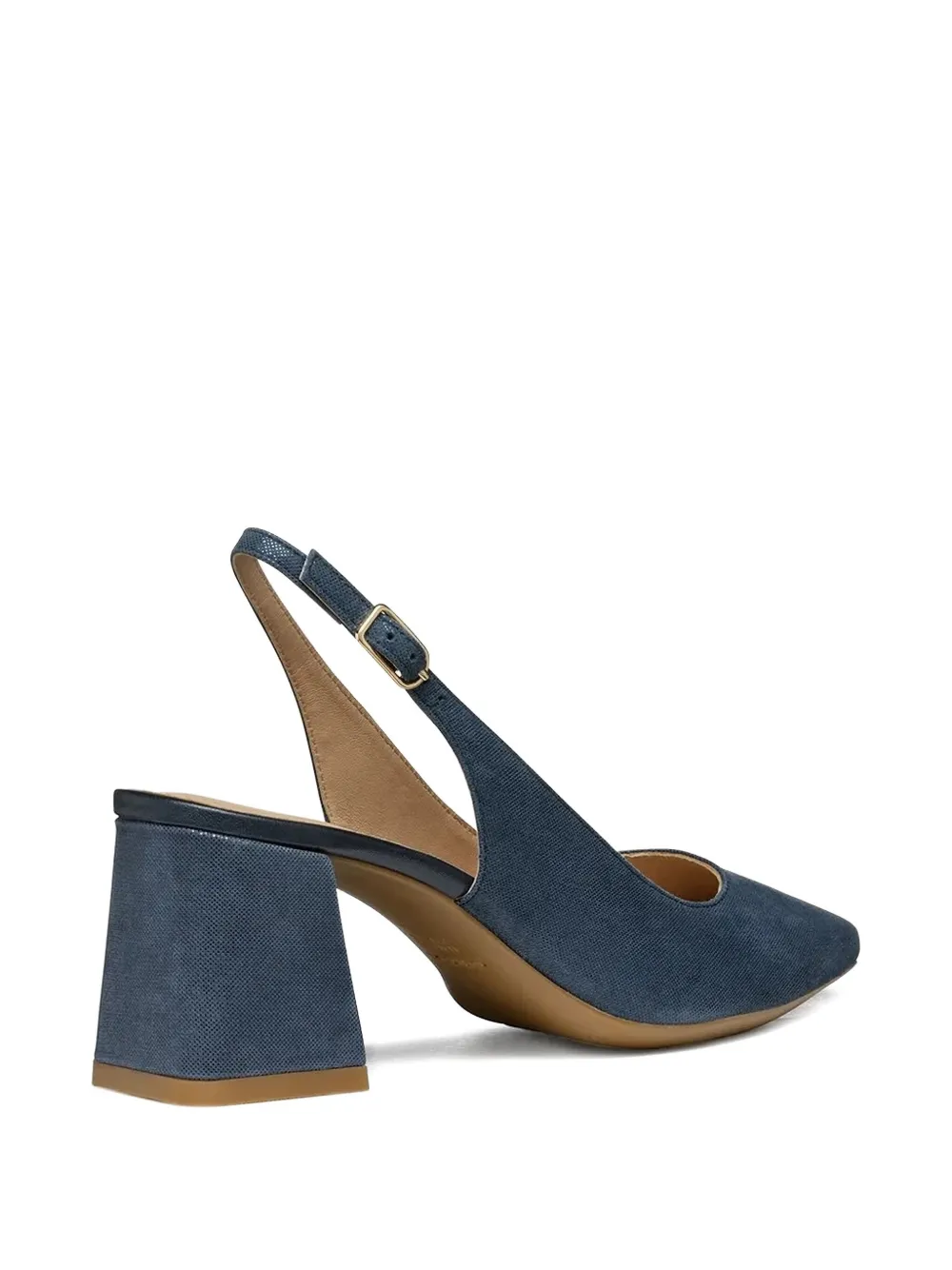 Geox 65mm Giselda slingback block-heel pumps Blue