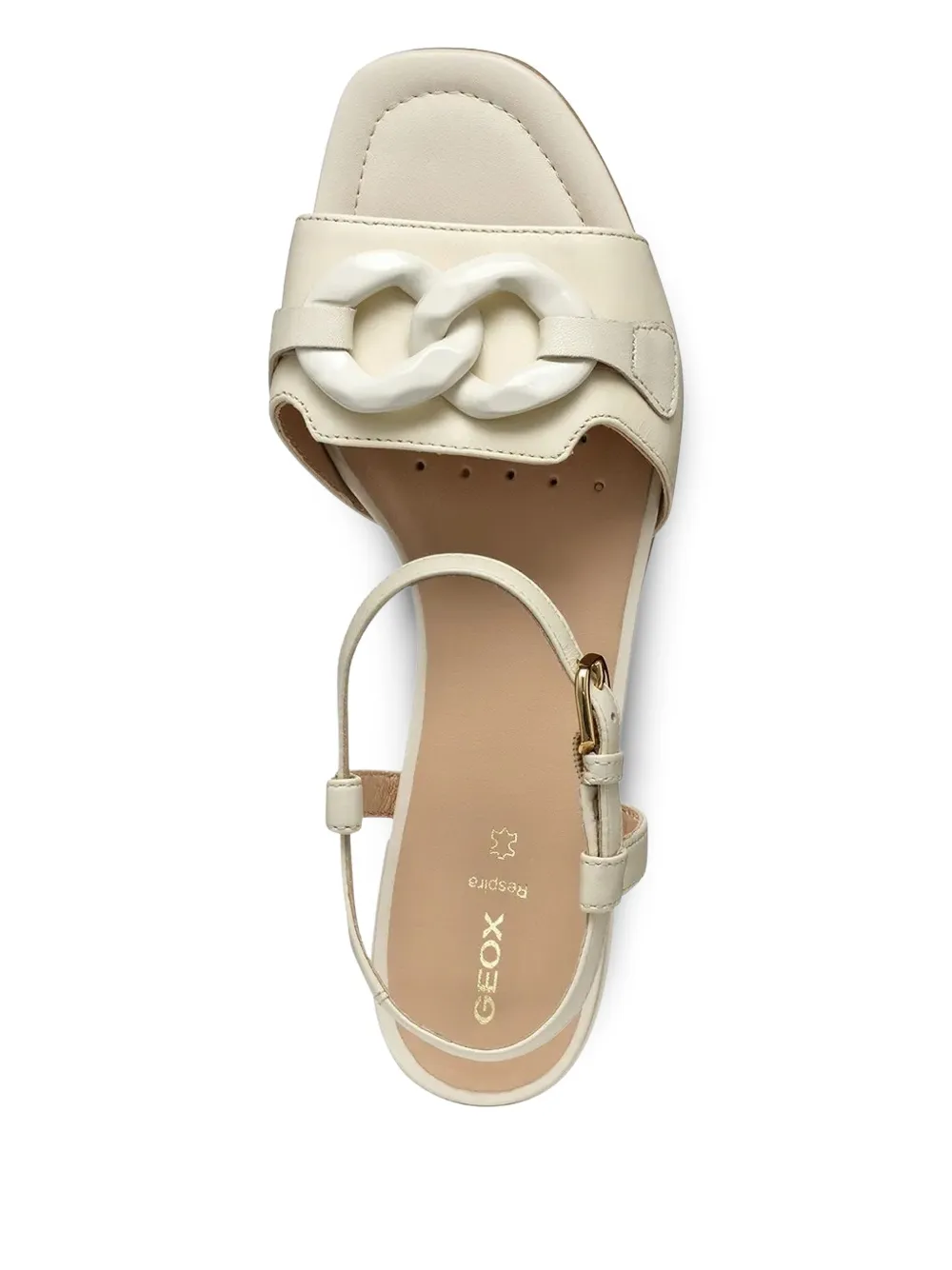 Geox Sandalen verfraaid met ketting en enkelband Wit