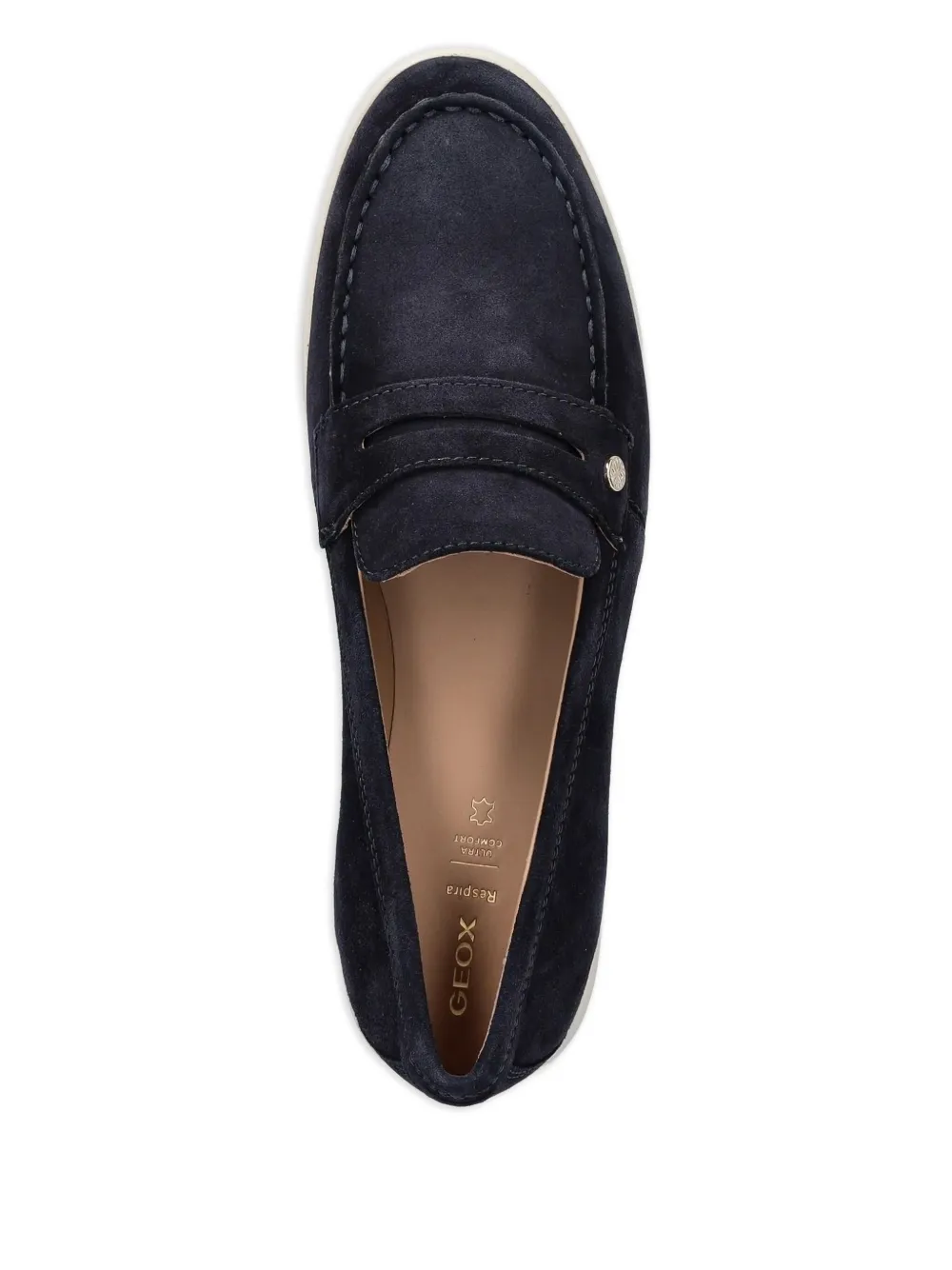 Geox Xand 3 suede penny loafers Black
