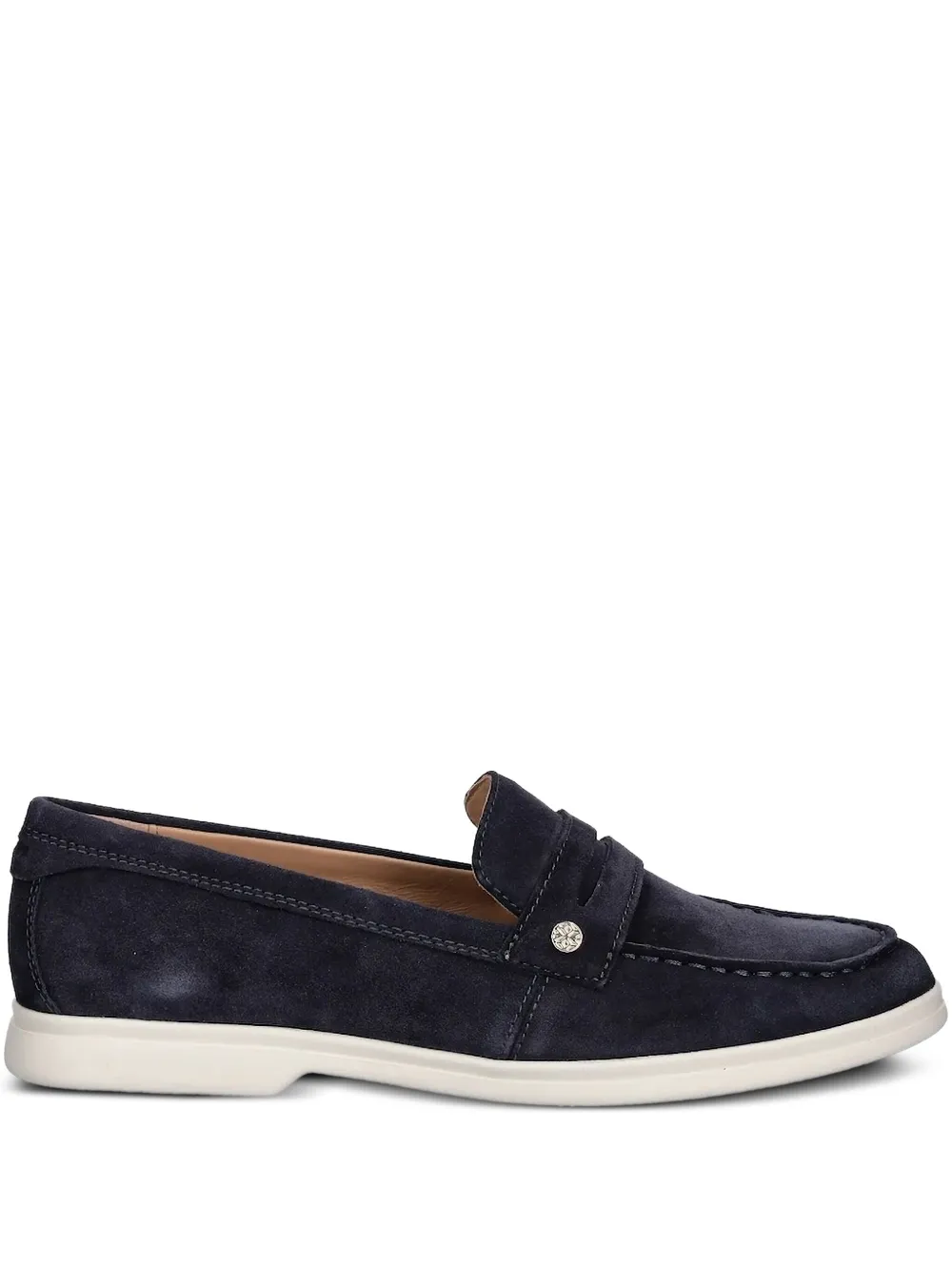 Geox Xand 3 suede penny loafers Black