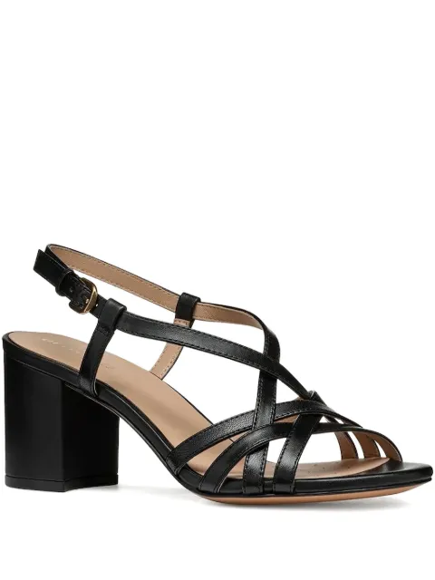 Geox leather heeled sandals