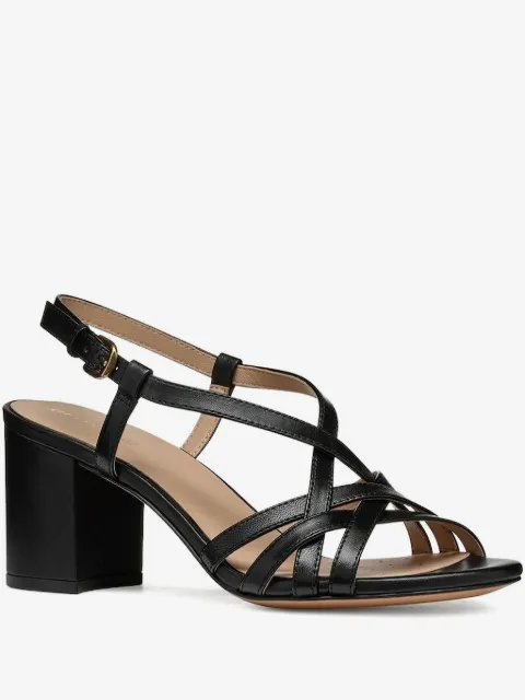 Geox leather heeled sandals