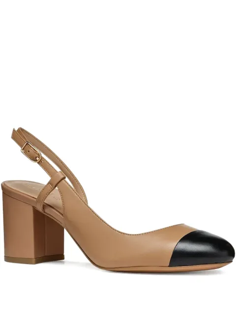 Geox 65mm slingback block-heel pumps