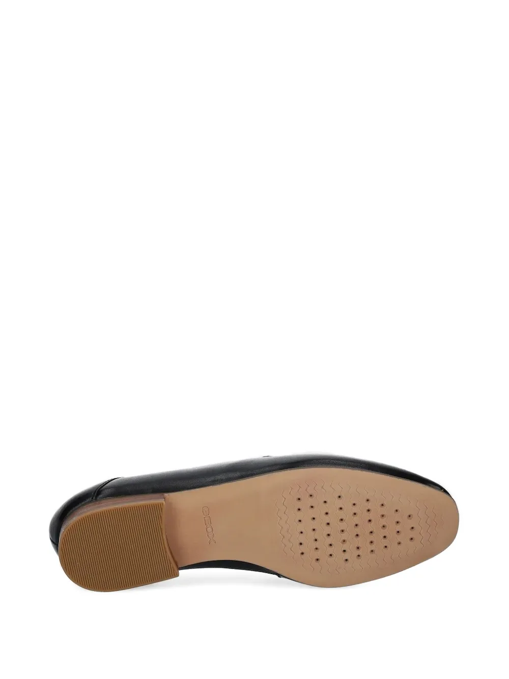 Geox penny leather loafers Black