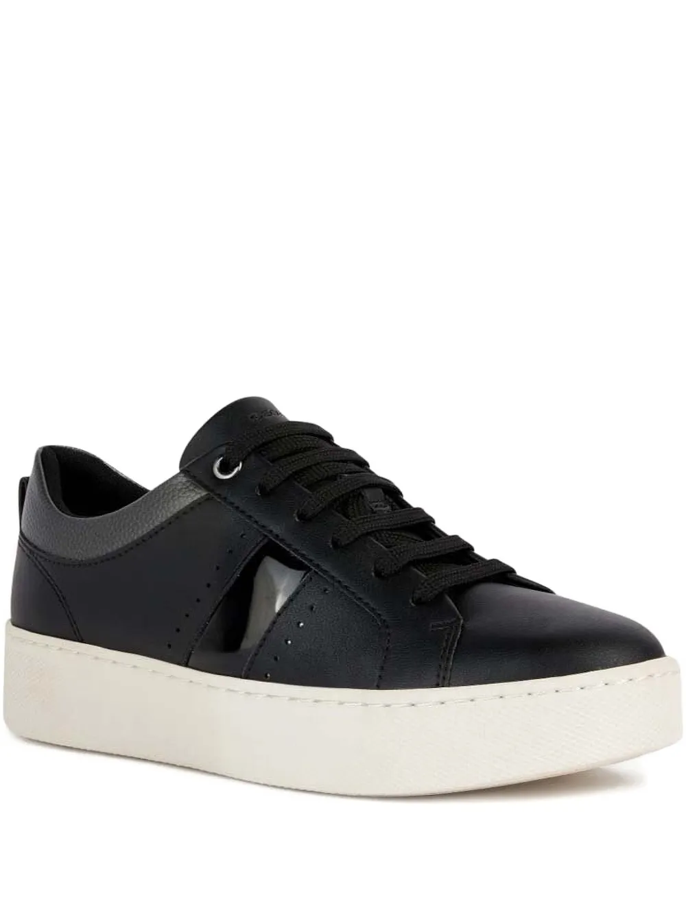 Geox D Skyely A leather-panelled sneakers Black