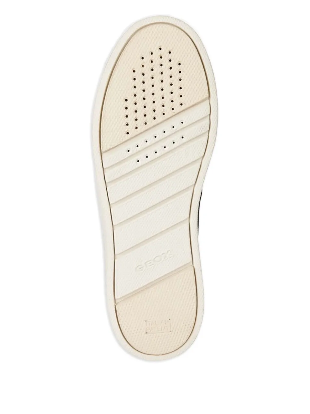 Geox D Skyely A sneakers met leren vlakken Zwart