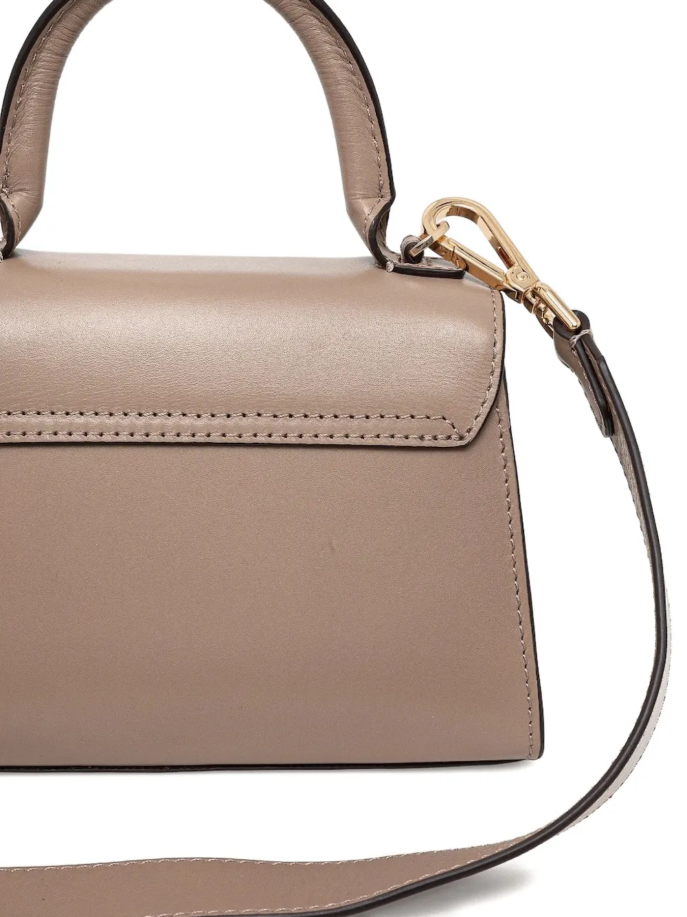 Geox top-handle twist-lock tote bag Beige