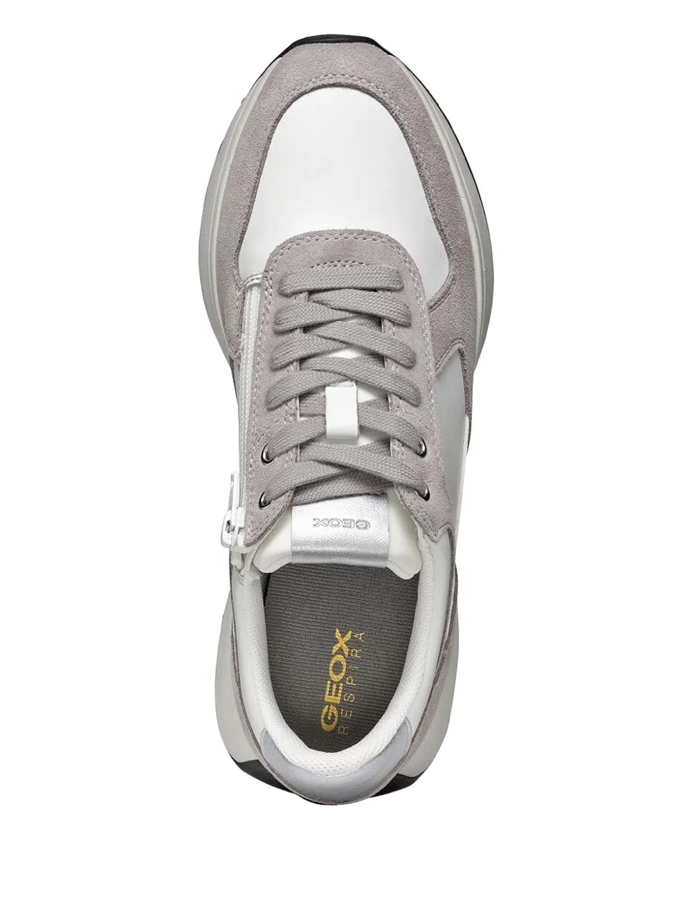 Geox suede leather panel sneakers Grey