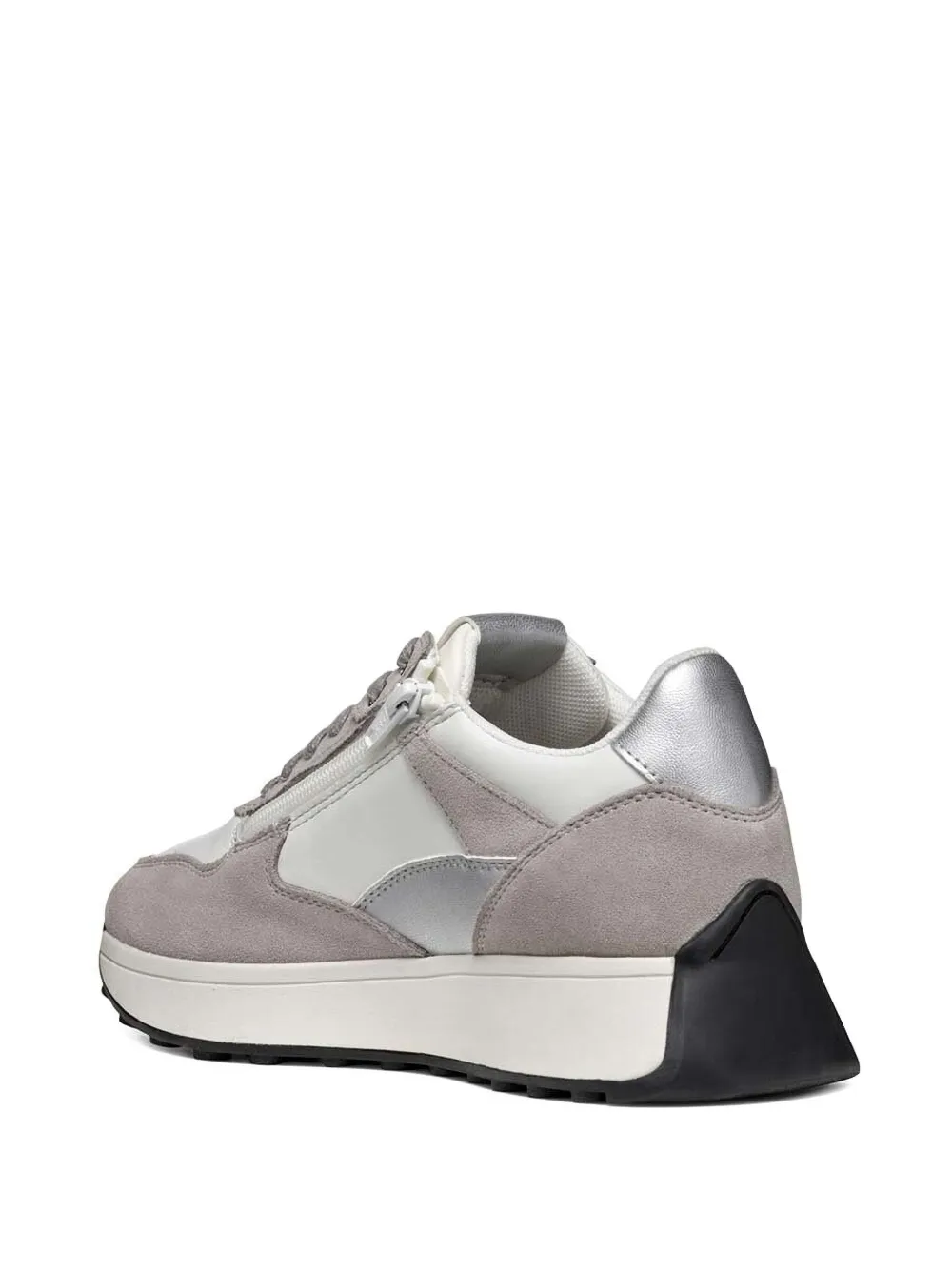 Geox suede leather panel sneakers Grey