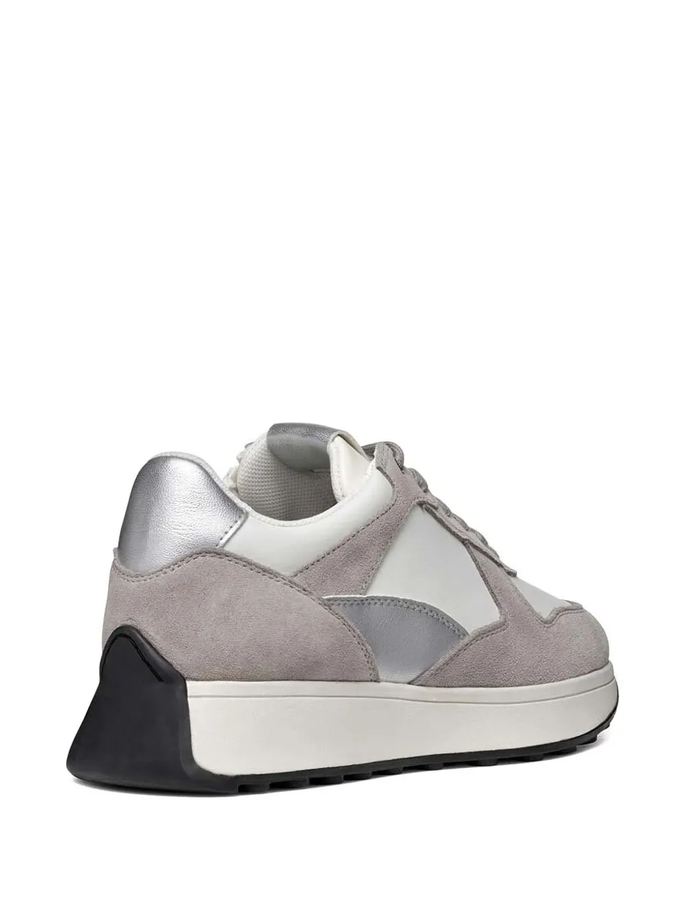 Geox Sneakers met suède leren vlakken - Grijs