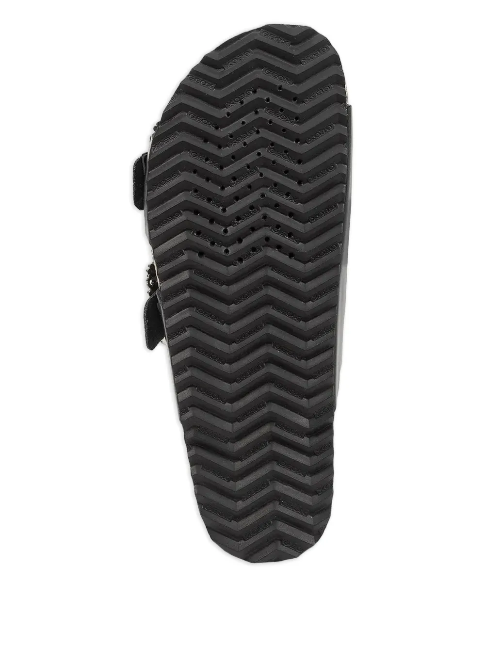 Geox embellished-buckles flat sandals Black