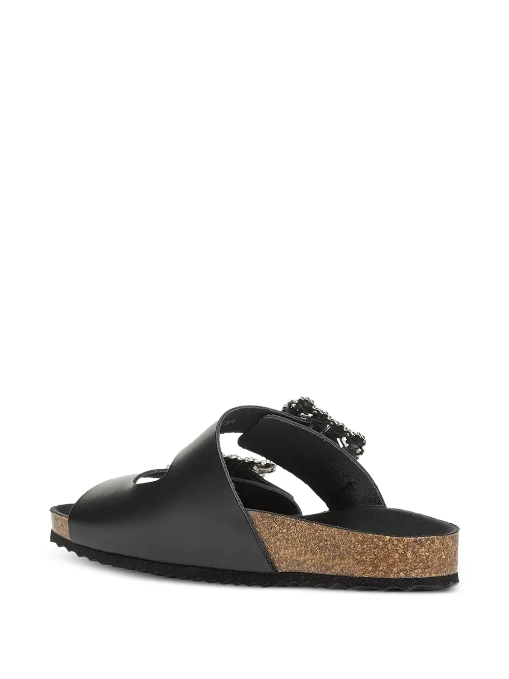 Geox embellished-buckles flat sandals Black