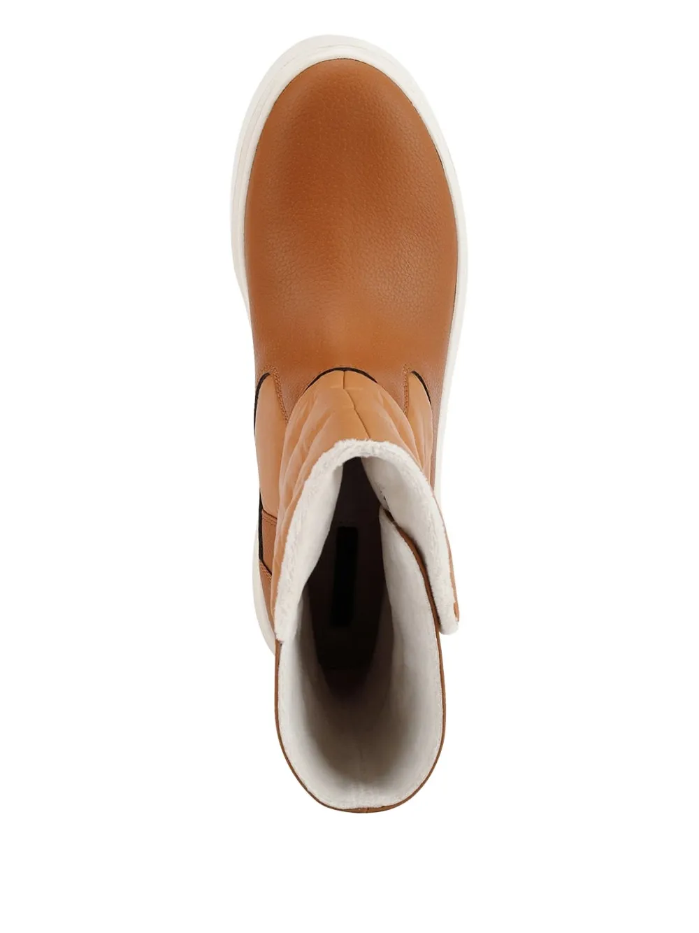 Geox leather high-top sneakers Brown
