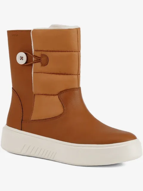 Geox leather high-top sneakers