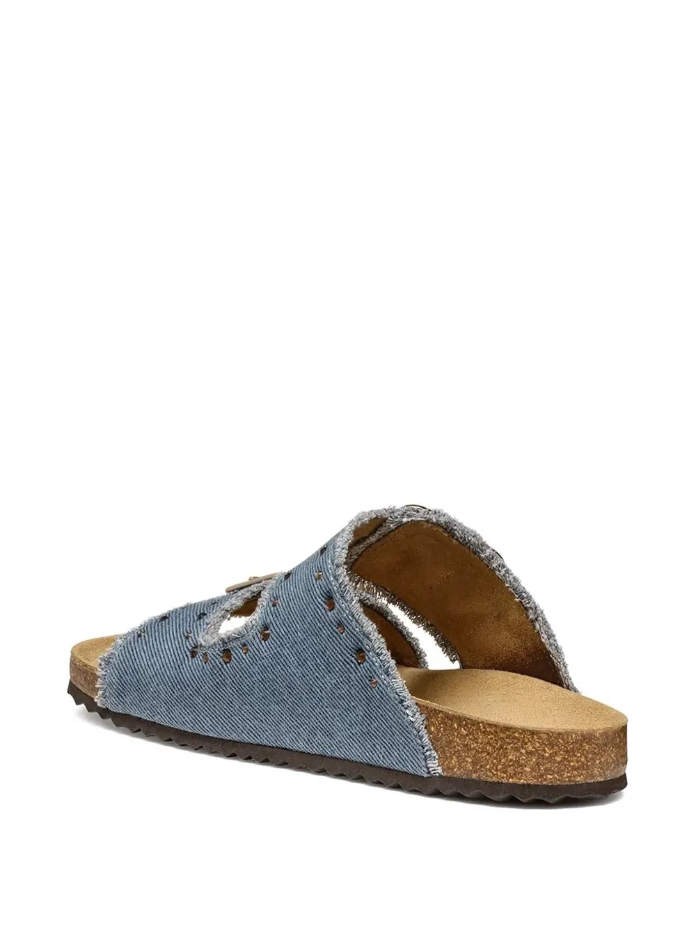 Geox frayed-edges sandals Blue