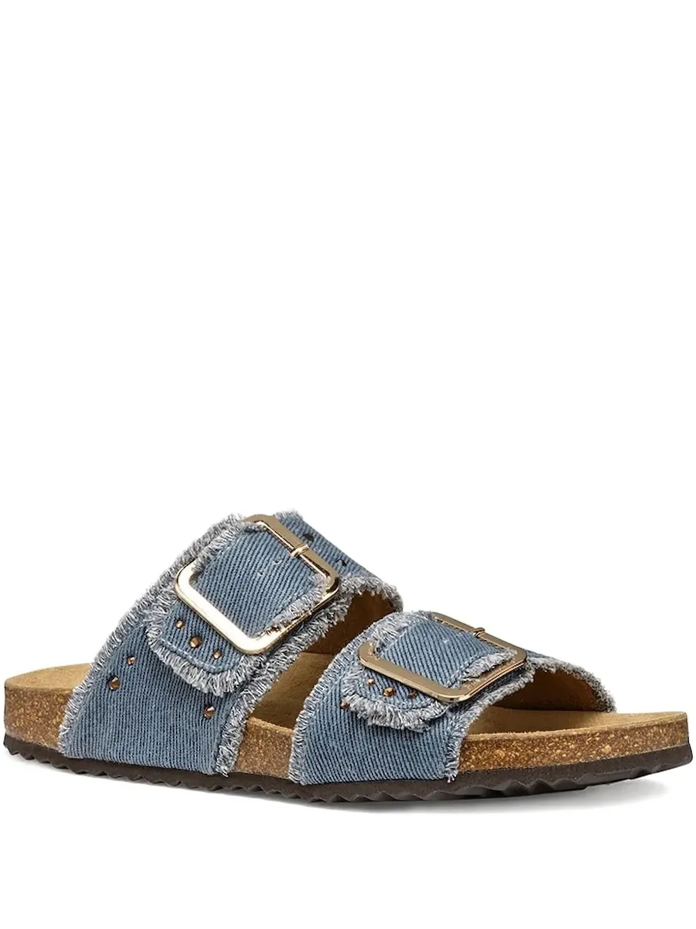 Geox frayed-edges sandals Blue