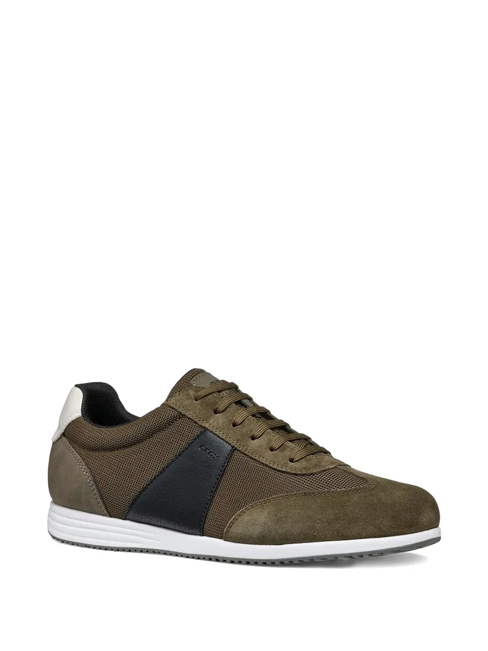 Geox Arthiene mesh-panel suede sneakers Groen