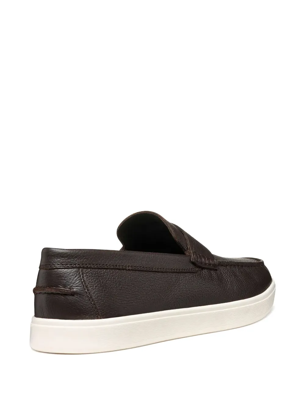 Geox penny leather loafers Brown