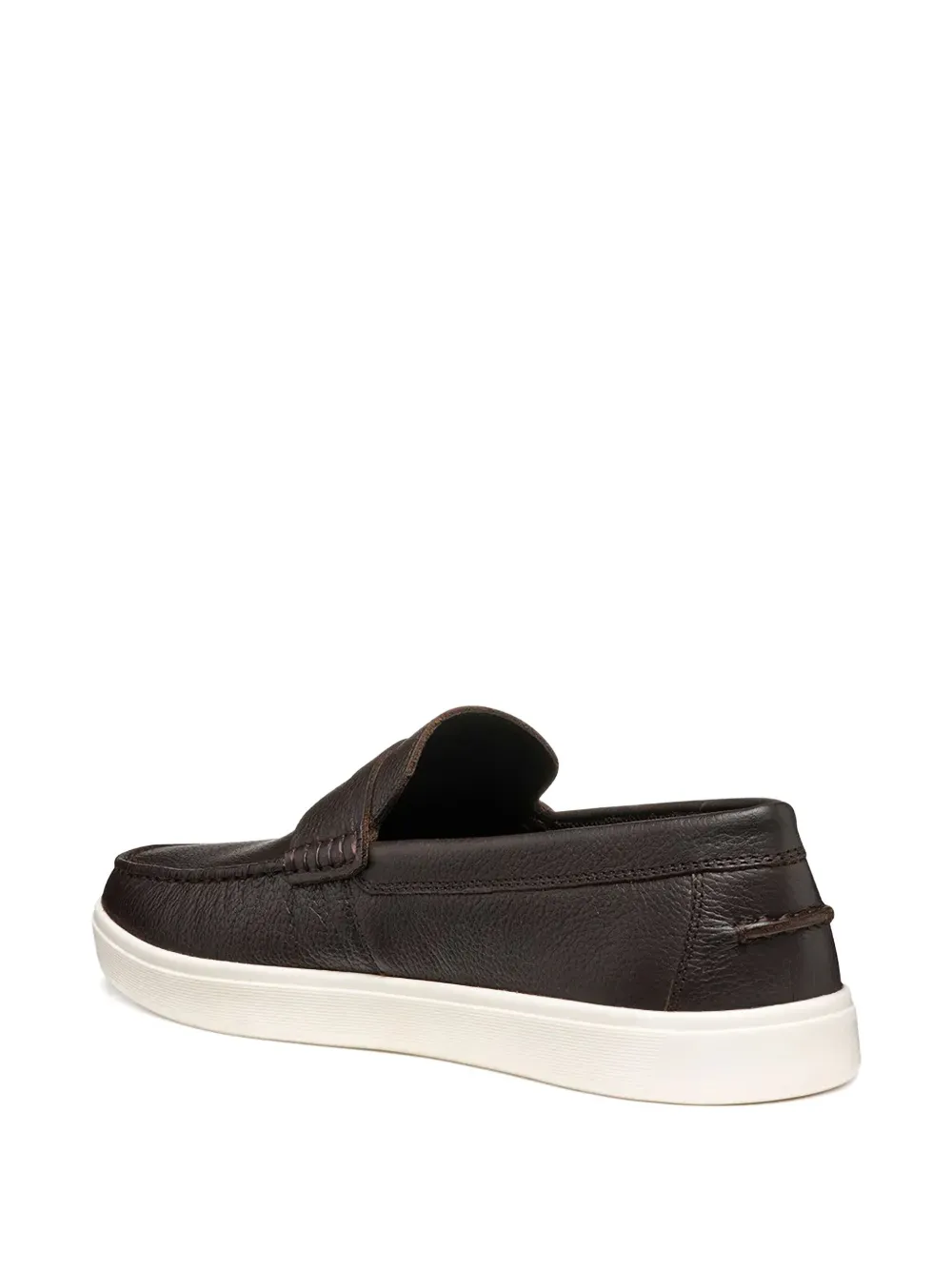 Geox penny leather loafers Brown