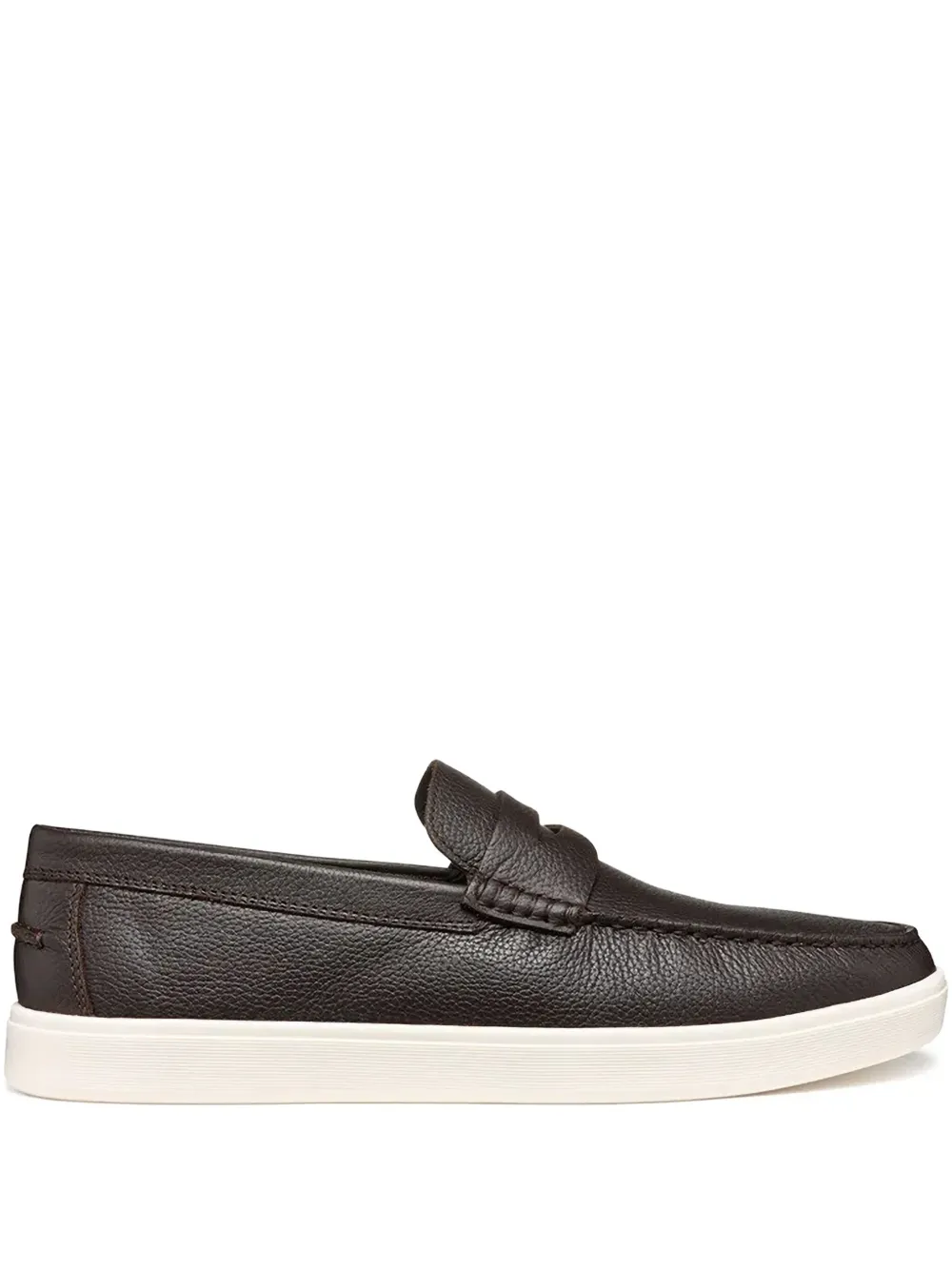 Geox penny leather loafers Brown