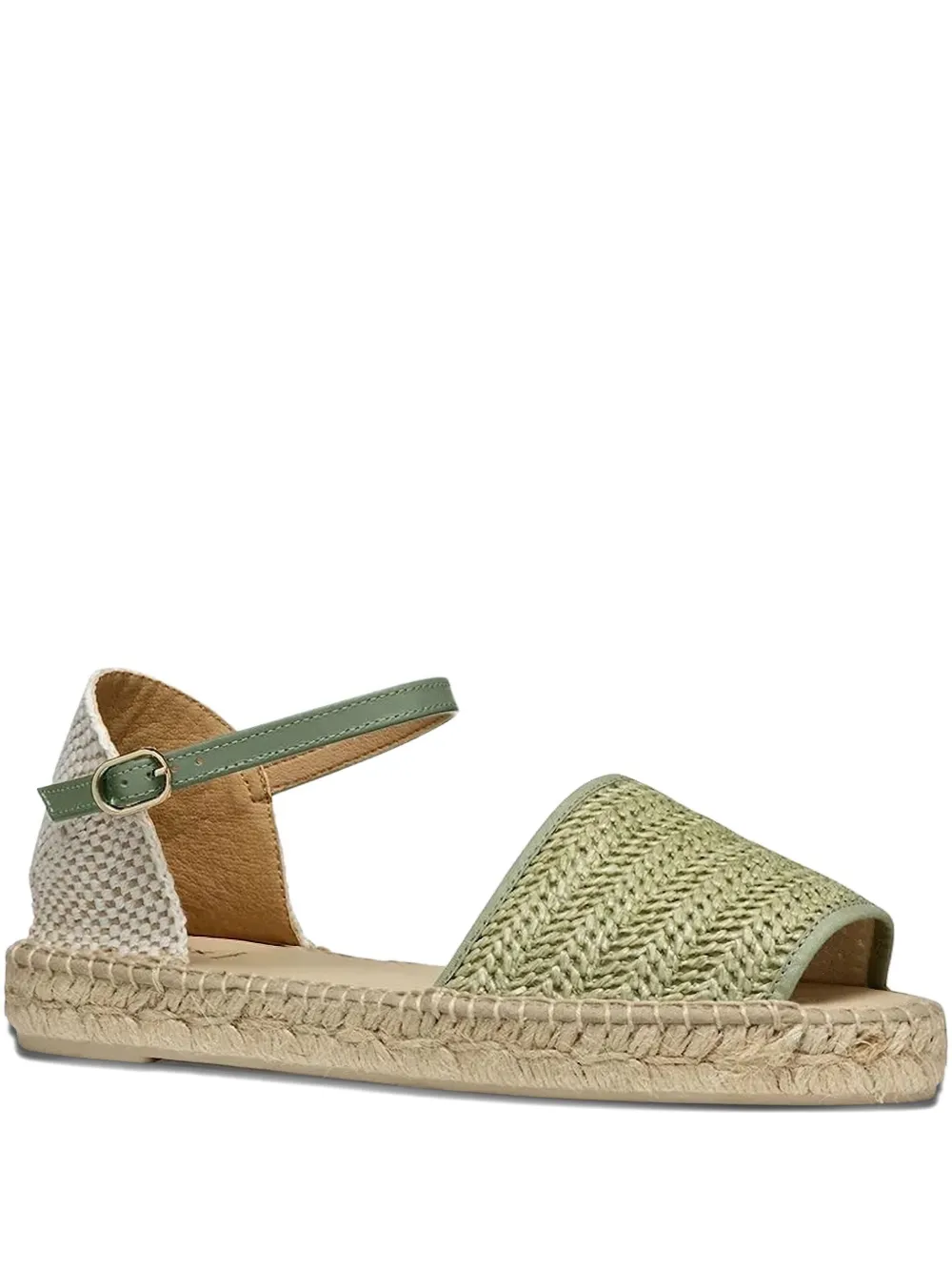 Geox Lampedusa geweven espadrilles Groen