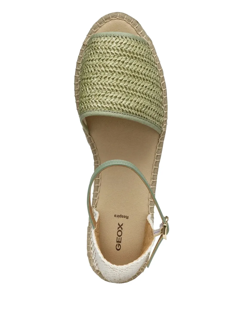 Geox Lampedusa geweven espadrilles Groen