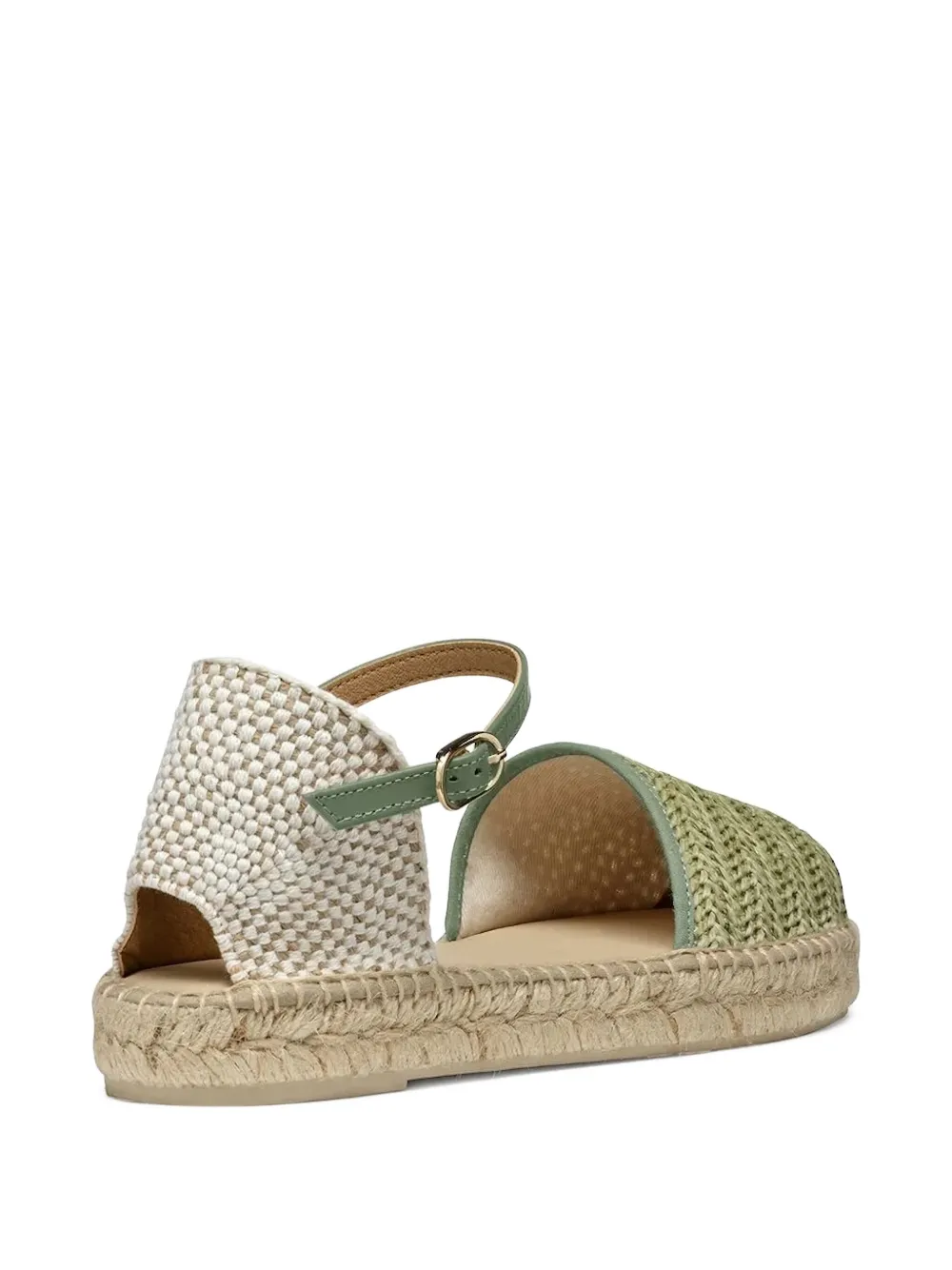 Geox Lampedusa geweven espadrilles Groen