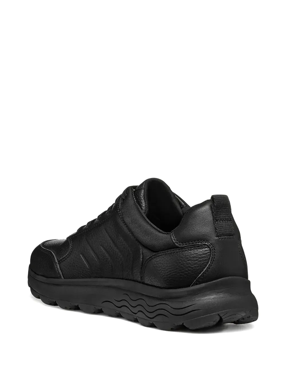 Geox Spherica leather sneakers Black