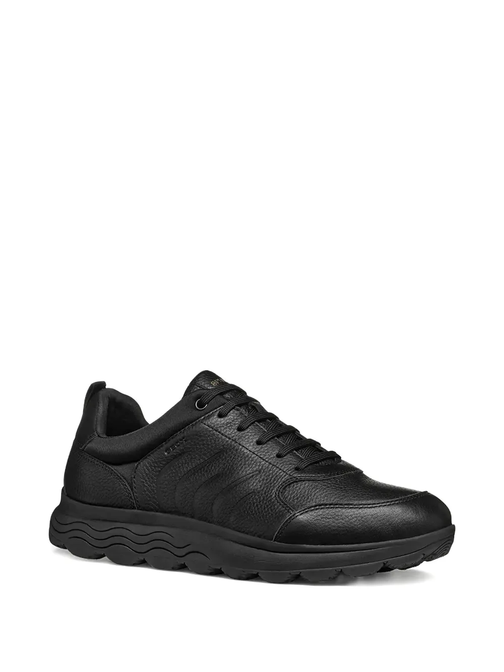 Geox Spherica leather sneakers Black