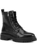 Geox lace-up zip ankle boots - Black