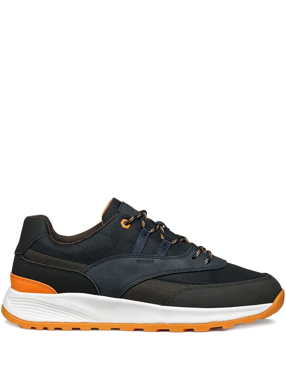Geox lace-up panelled sneakers Blue