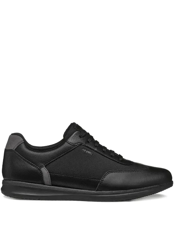 Geox Avery leather-panel lace-up sneakers