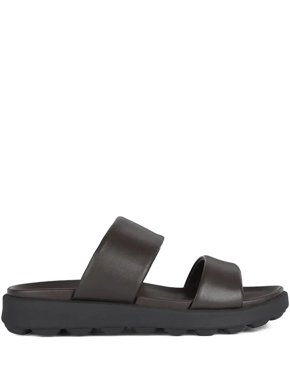 Geox double-strap slides Brown