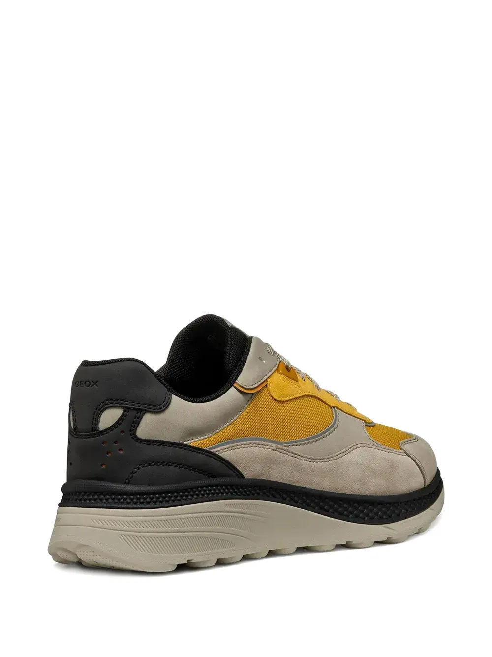 Geox Spherica Actif X1 sneakers met mesh vlak Geel