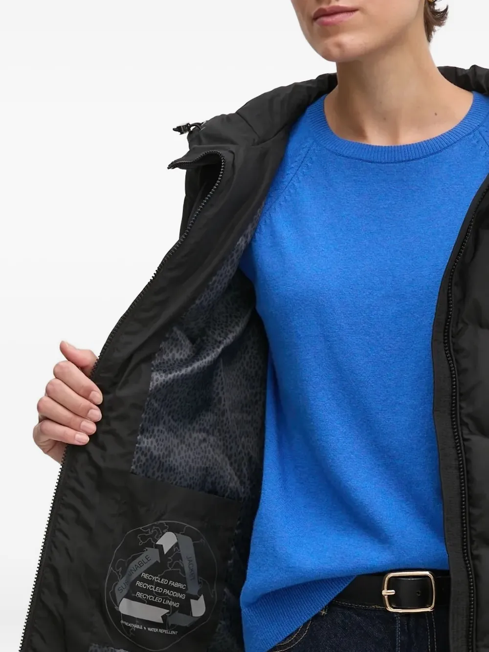 Geox Jack met chevron streep Zwart