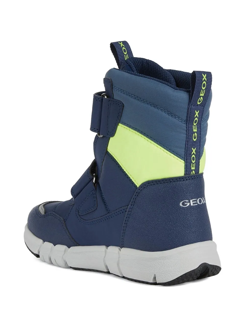 Geox double-strap padded boots Blue