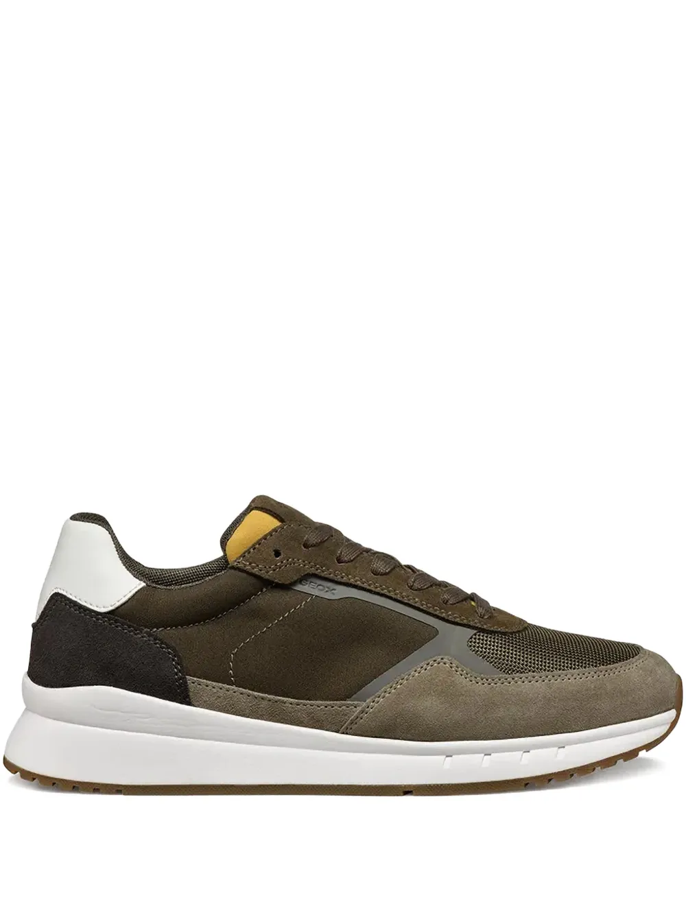 Geox Branthon panelled sneakers Brown