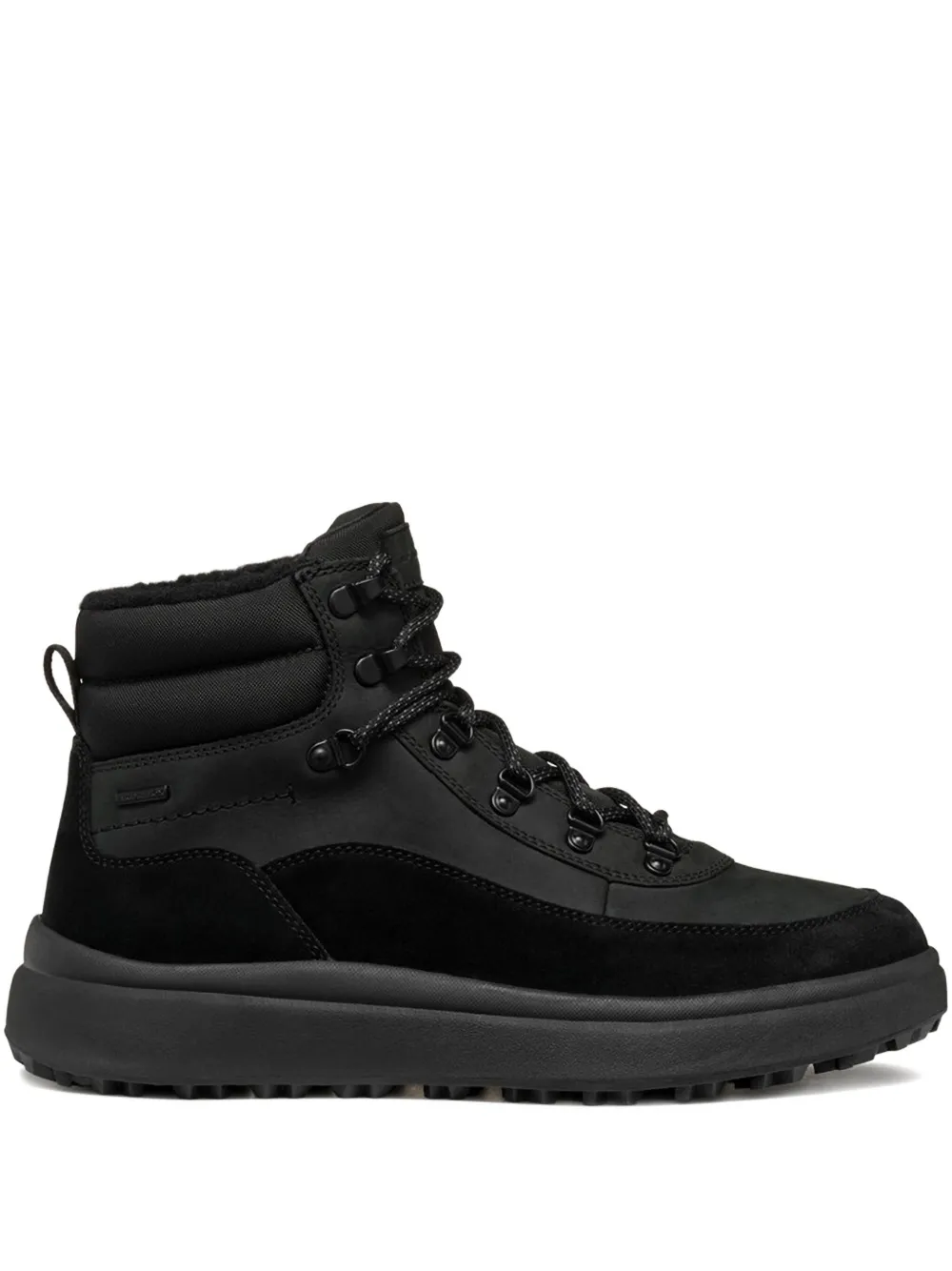 Geox Granito Grip padded lace-up sneakers Black