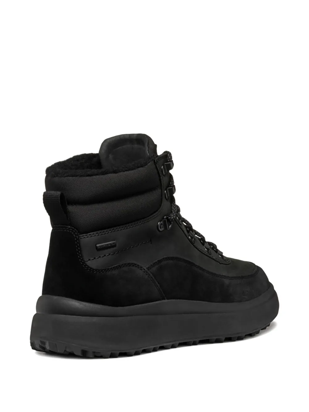 Geox Granito Grip padded lace-up sneakers Black