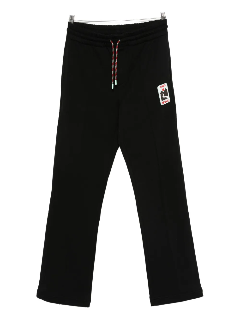 Casablanca logo-appliqué drawstring track pants Zwart
