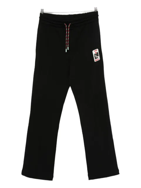 Casablanca logo-appliqué drawstring track pants
